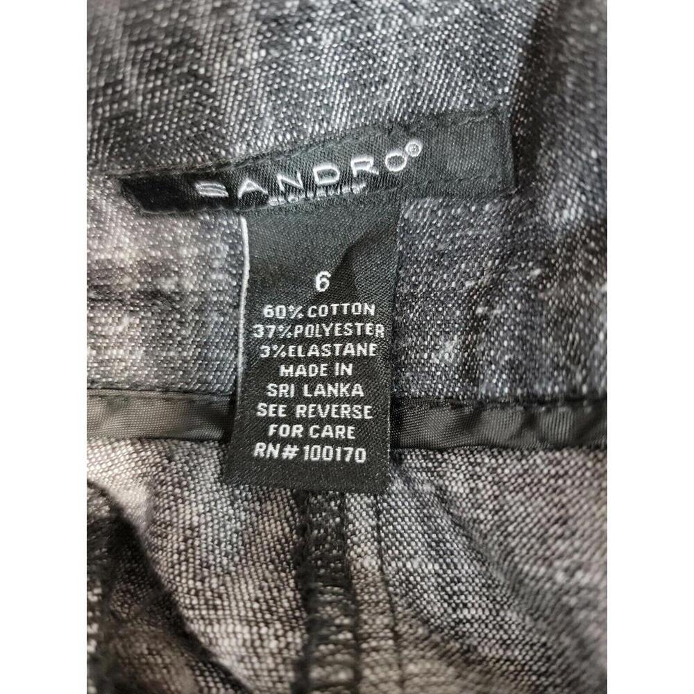 Sandro Sportswear Black Size 6 Women's Cropped Pants #CB4 - Picture 8 of 9